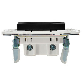 Розетка SKANDY 10А без заземл. без защ. шторок SK-R02Bl черн. IEK SK-R10-10-K02