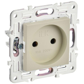 Розетка SKANDY 10А без заземл. без защ. шторок SK-R02B беж. IEK SK-R10-10-K10