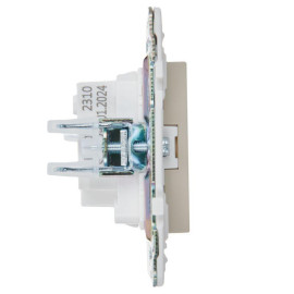 Розетка SKANDY 10А без заземл. без защ. шторок SK-R02B беж. IEK SK-R10-10-K10