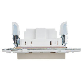 Розетка SKANDY 10А без заземл. без защ. шторок SK-R02B беж. IEK SK-R10-10-K10