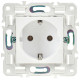 Розетка SKANDY 16А с заземл. без защ. шторок SK-R05W арктич. бел. IEK SK-R11-16-K01