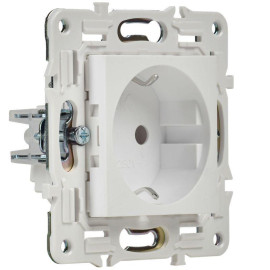 Розетка SKANDY 16А с заземл. без защ. шторок SK-R05W арктич. бел. IEK SK-R11-16-K01