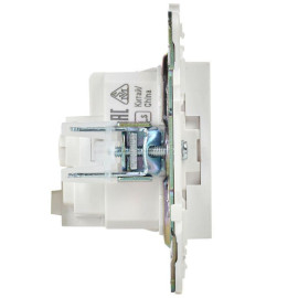 Розетка SKANDY 16А с заземл. без защ. шторок SK-R05W арктич. бел. IEK SK-R11-16-K01