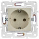 Розетка SKANDY 16А с заземл. без защ. шторок SK-R05B беж. IEK SK-R11-16-K10