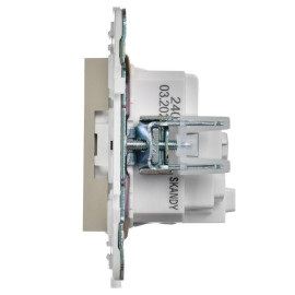 Розетка SKANDY 16А с заземл. без защ. шторок SK-R05B беж. IEK SK-R11-16-K10