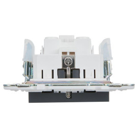 Розетка SKANDY 16А с заземл. без защ. шторок SK-R05G графит IEK SK-R11-16-K53