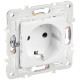 Розетка SKANDY 16А с заземл. защ. шторки безвинт. крепл. SK-R06W арктич. бел. IEK SK-R14-16-1-K01