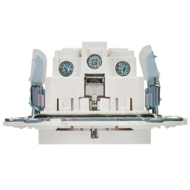 Розетка SKANDY 16А с заземл. защ. шторки безвинт. крепл. SK-R06W арктич. бел. IEK SK-R14-16-1-K01