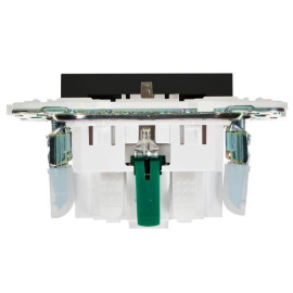 Розетка SKANDY 16А с заземл. защ. шторки безвинт. крепл. SK-R06Bl черн. IEK SK-R14-16-1-K02