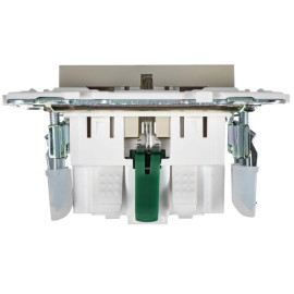 Розетка SKANDY 16А с заземл. защ. шторки безвинт. крепл. SK-R06B беж. IEK SK-R14-16-1-K10