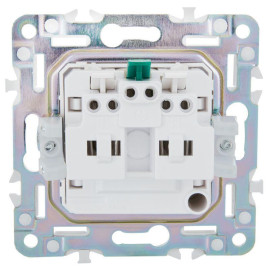 Розетка SKANDY 16А с заземл. защ. шторки безвинт. крепл. SK-R06G графит IEK SK-R14-16-1-K53