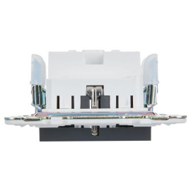 Розетка SKANDY 16А с заземл. защ. шторки безвинт. крепл. SK-R06G графит IEK SK-R14-16-1-K53