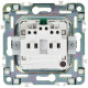 Розетка SKANDY 16А с заземл. защ. шторки SK-R04W арктич. бел. IEK SK-R14-16-K01