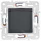 Розетка 1-м SKANDY 16А IP44 с заземл. защ. шторки с крышкой SK-R11G графит IEK SK-R16-16-44-K53