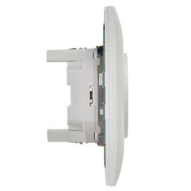 Розетка 2-м SKANDY 10А без заземл. без защ. шторок в сборе SK-R10W арктич. бел. IEK SK-R20-10-K01-F