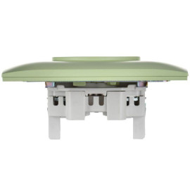 Розетка 2-м SKANDY 10А без заземл. без защ. шторок в сборе SK-R10G мятный IEK SK-R20-10-K06-F