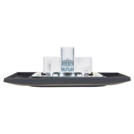 Розетка 2-м SKANDY 10А без заземл. без защ. шторок в сборе SK-R10G графит IEK SK-R20-10-K53-F