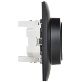 Розетка 2-м SKANDY 16А с заземл. без защ. шторок в сборе SK-R08Bl черн. IEK SK-R21-16-K02-F