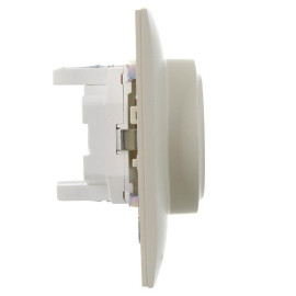 Розетка 2-м SKANDY 16А с заземл. без защ. шторок в сборе SK-R08B беж. IEK SK-R21-16-K10-F