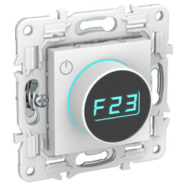 Термостат электронный SKANDY SK-T01W с индикацией арктич. бел. IEK SK-RT11-K01