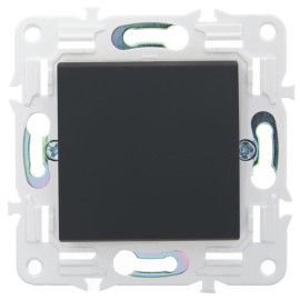 Выключатель 1-кл. SKANDY 10А SK-V01G графит IEK SK-V10-0-10-K53