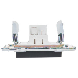 Выключатель 1-кл. SKANDY 10А SK-V07G с индикацией графит IEK SK-V10-1-10-K53