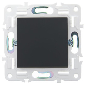 Выключатель проходной 1-кл. SKANDY 10А SK-V02G графит IEK SK-V12-0-10-K53