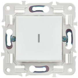 Выключатель проходной 1-кл. SKANDY 10А SK-V08W с индикацией арктич. бел. IEK SK-V12-1-10-K01