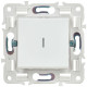 Выключатель проходной 1-кл. SKANDY 10А SK-V08W с индикацией арктич. бел. IEK SK-V12-1-10-K01