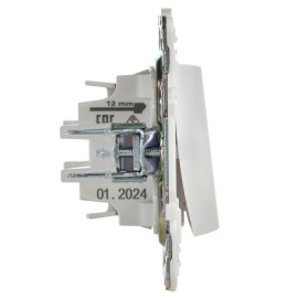 Выключатель проходной 1-кл. SKANDY 10А SK-V08W с индикацией арктич. бел. IEK SK-V12-1-10-K01