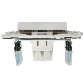 Выключатель проходной 1-кл. SKANDY 10А SK-V08W с индикацией арктич. бел. IEK SK-V12-1-10-K01