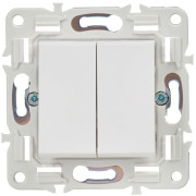 Выключатель 2-кл. SKANDY 10А SK-V04W арктич. бел. IEK SK-V20-0-10-K01