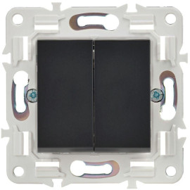 Выключатель 2-кл. SKANDY 10А SK-V04Bl черн. IEK SK-V20-0-10-K02