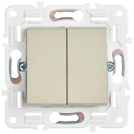 Выключатель 2-кл. SKANDY 10А SK-V04B беж. IEK SK-V20-0-10-K10