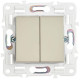 Выключатель 2-кл. SKANDY 10А SK-V04B беж. IEK SK-V20-0-10-K10
