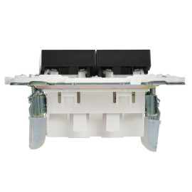 Выключатель 2-кл. SKANDY 10А SK-V09Bl с индикацией черн. IEK SK-V20-1-10-K02