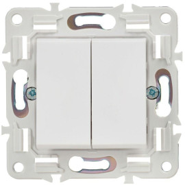 Выключатель проходной 2-кл. SKANDY 10А SK-V05W арктич. бел. IEK SK-V22-0-10-K01