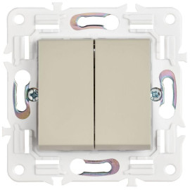 Выключатель проходной 2-кл. SKANDY 10А SK-V05B беж. IEK SK-V22-0-10-K10