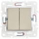 Выключатель проходной 2-кл. SKANDY 10А SK-V05B беж. IEK SK-V22-0-10-K10