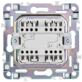 Выключатель проходной 2-кл. SKANDY 10А SK-V05B беж. IEK SK-V22-0-10-K10