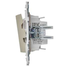 Выключатель проходной 2-кл. SKANDY 10А SK-V05B беж. IEK SK-V22-0-10-K10
