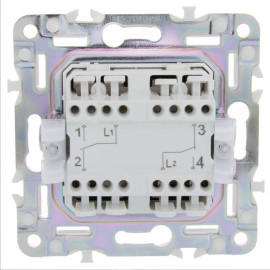 Выключатель проходной 2-кл. SKANDY 10А SK-V05G графит IEK SK-V22-0-10-K53