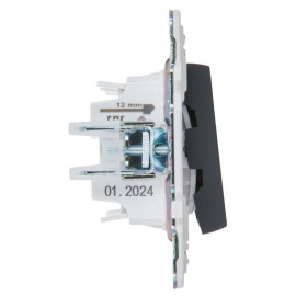 Выключатель проходной 2-кл. SKANDY 10А SK-V05G графит IEK SK-V22-0-10-K53