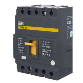 Выключатель автоматический 3п 160А 35кА ВА 88-33 KARAT IEK SVA20-3-0160