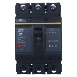 Выключатель автоматический 3п 250А 35кА ВА88-35 MASTER IEK SVA30-3-0250-02
