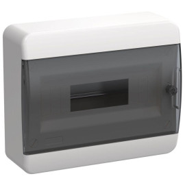 Корпус ЩРН-П-12 TEKFOR IP41 черн. прозр. дверь пластик. IEK TF5-KP12-N-12-41-K01-K03