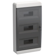 Корпус ЩРН-П-36 TEKFOR IP41 черн. прозр. дверь пластик. IEK TF5-KP12-N-36-41-K01-K03