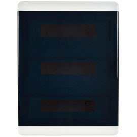 Корпус ЩРН-П-54 TEKFOR IP41 черн. прозр. дверь пластик. IEK TF5-KP12-N-54-41-K01-K03