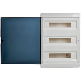 Корпус ЩРН-П-54 TEKFOR IP41 черн. прозр. дверь пластик. IEK TF5-KP12-N-54-41-K01-K03