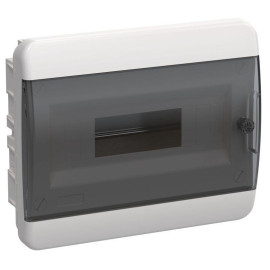 Корпус ЩРВ-П-12 TEKFOR IP41 черн. прозр. дверь пластик. IEK TF5-KP12-V-12-41-K01-K03